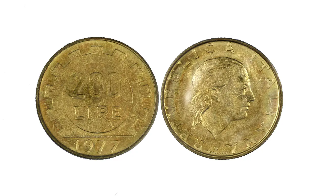 200 lire del 1977: la moneta che oggi può valere oltre 600 euro